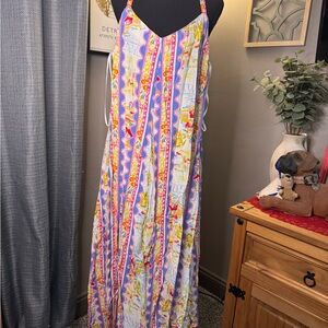 Colorful Striped Maxi Dress